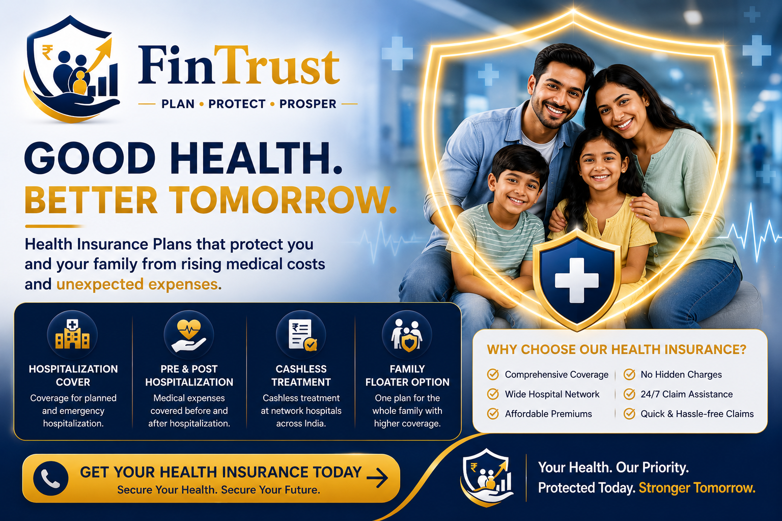 Health insurance poster by FinTrust