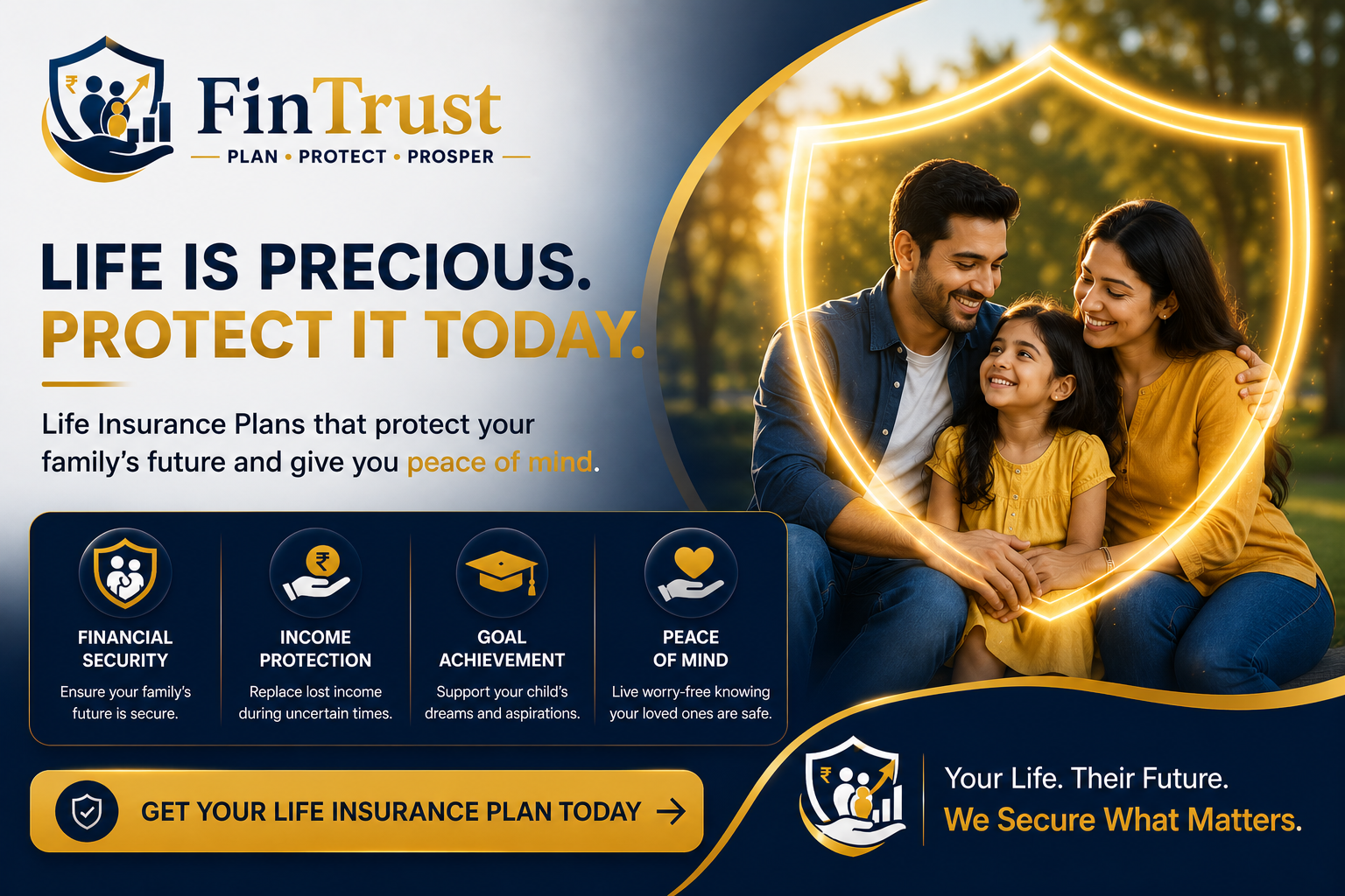 Life insurance poster by FinTrust
